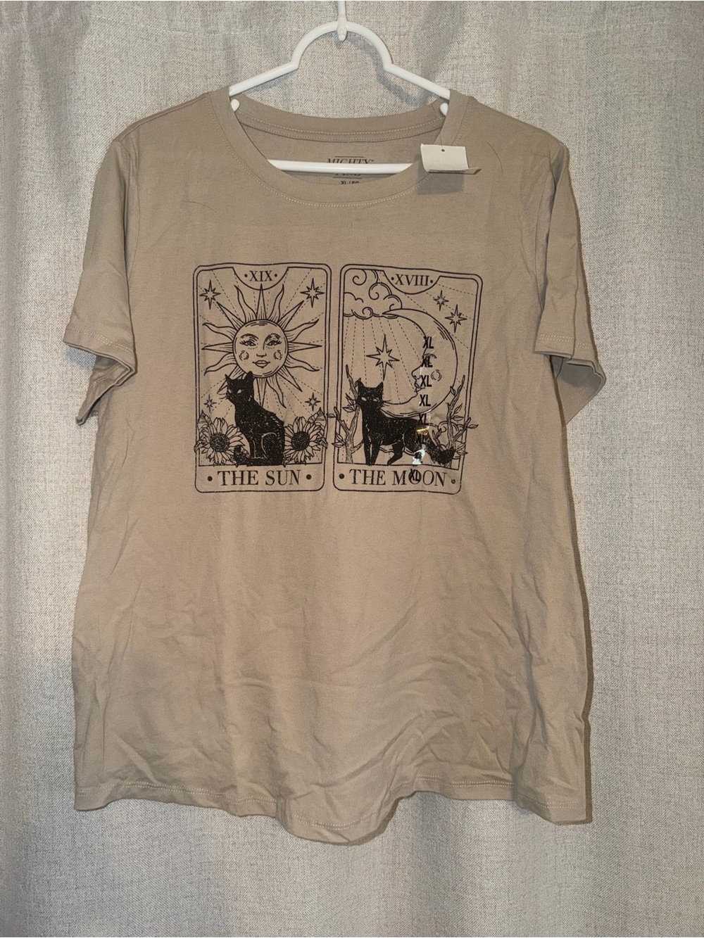 Women’s Beige 'The Sun & The Moon' Graphic Tee